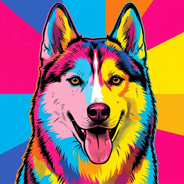 Husky, Pop Art